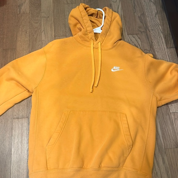 orange yellow nike hoodie
